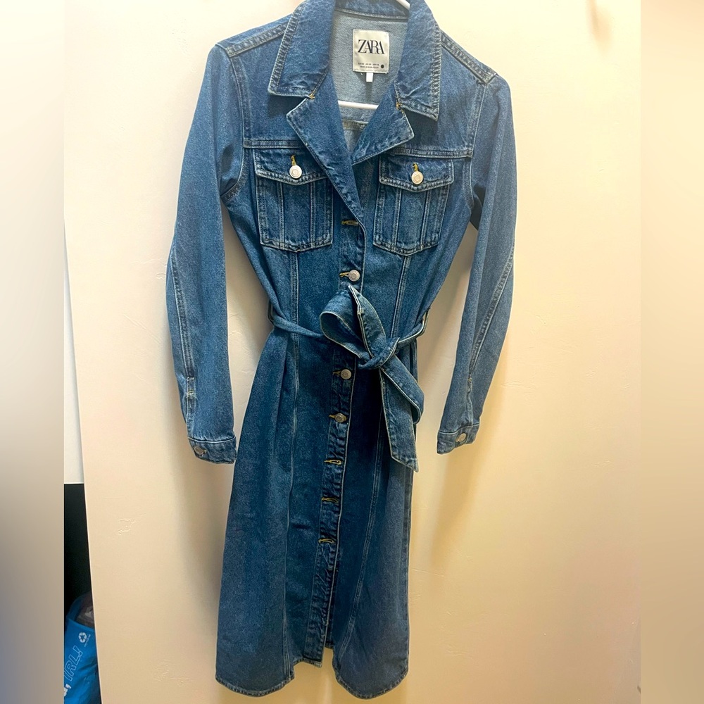 Zara Midi Denim Dress